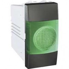 Індикатор зелений 10А 1 модуль серія Unica MGU3.775.12V