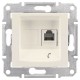 SDN4101123 Телефонна розетка RJ11 Sedna. Колір Слонова кістка SDN4101123 Телефонна розетка RJ11 Sedna. Колір Слонова кістка