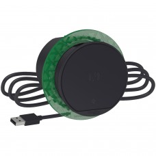 ⚡Беспроводное зарядное устройство (Qi) с USB Unica System+ антрацит (INS44010)