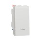 ⚡Переключатель одноклавишный с нейтралью 10А 1 модуль Unica New белый (NU310318S)