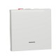 ⚡Переключатель одноклавишный с нейтралью 10А 2 модуля Unica New белый (NU320318S)