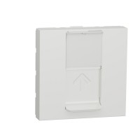 ⚡Розетка компьютерная RJ45, категории 6 STP, 2 модуля Unica New белая (NU341718)