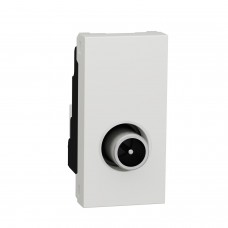 ⚡Розетка TV одинарна 1 модуль Unica New біла (NU346118)