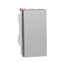 ⚡Вимикач одноклавішний сх.1 10А 1 модуль Unica New алюміній (NU310130)