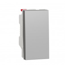 Вимикач одноклавішний сх.1 10А 1 модуль Unica New алюміній (NU310130)