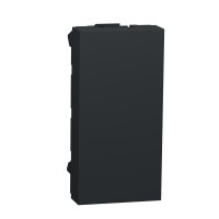 ⚡Заглушка 1 модуль Schneider Electric серии Unica New антрацит (NU986554)