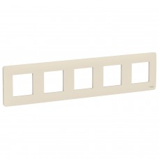⚡Рамка 5-ти постова Unica New бежева (NU201044)