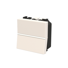 Вимикач прохідний одноклавішний білий 2 модулі сх.6 Zenit N2202 BL ABB (2CLA220200N1101)