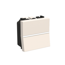 Вимикач прохідний одноклавішний білий 2 модулі сх.6 Zenit N2202 BL ABB (2CLA220200N1101)