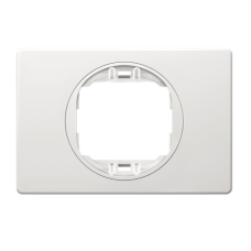 Рамка одинарная широкая Aling Conel EON белая с белой вставкой (E6803.00)