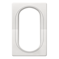 Рамка под двойную розетку E604 Aling Conel серии EON.  "Белый" с белой вставкой (E6805.00)