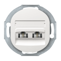 Розетка телефонная двойная RJ12 белая Aling Conel EON (E613.0) Розетка телефонная двойная RJ12 белая Aling Conel EON (E613.0)