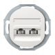 Розетка телефонная двойная RJ12 белая Aling Conel EON (E613.0) 