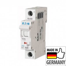 ⚡Автоматический выключатель Eaton PL7-C0,25/1, 0,25А, 1P, C, 10кА (262694)