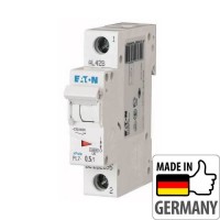 Автоматичний вимикач Eaton PL7-C0,5/1, 0,5А, 1P, C, 10кА (262695)