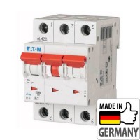 Автоматичний вимикач Eaton PL7-D10/3, 10А, 3P, D, 10кА (263419)