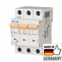 Автоматичний вимикач Eaton PL7-D13/3, 13А, 3P, D, 10кА (263420) Автоматичний вимикач Eaton PL7-D13/3, 13А, 3P, D, 10кА (263420)