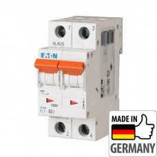 Автоматичний вимикач Eaton PL7-B63/2, 63А, 2P, B, 10кА (263351)