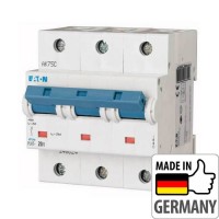 ⚡Автоматический выключатель Eaton PLHT-D20/3, 20А, 3P, D, 25кА (248042)