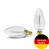 Декоративна лампа "свічка" Eurolamp ArtDeco 40W E14 2700K dimmable