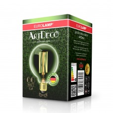 Декоративна лампа "куля" Eurolamp ArtDeco G95 60W E27 2700K dimmable