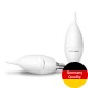 LED лампа "свечка на ветру" Eurolamp ЕКО серия "D" 6W E14 4000K (50)