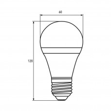 Світлодіодна LED лампа Eurolamp ЕКО серія "D" А60 12W E27 4000K
