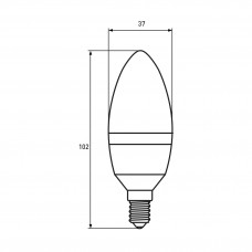 Светодиодная LED лампа Eurolamp ЕКО серия "D" CL прозрачная 6W E14 4000K