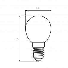 Светодиодная LED лампа Eurolamp ЕКО серия "D" G45 прозрачная 5W E14 4000K Светодиодная LED лампа Eurolamp ЕКО серия "D" G45 прозрачная 5W E14 4000K