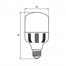 Светодиодная LED лампа Eurolamp сверхмощная 30W E27 4000K
