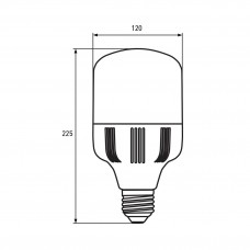 Светодиодная LED лампа Eurolamp сверхмощная 50W E40 6500K