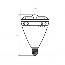 Светодиодная LED лампа Eurolamp сверхмощная "око" 60W E40 6500K