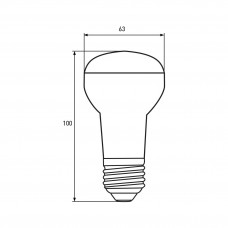 Светодиодная LED лампа Eurolamp ЕКО серия "D" R63 9W E27 4000K