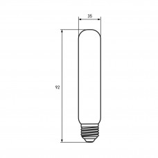Декоративна лампа "колба" Eurolamp ArtDeco Т30 30W E27 2700K (dimmable)
