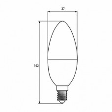Светодиодная лампа Eurolamp ЕКО серия "D" CL прозрачная 8W E14 3000K