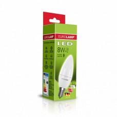 Светодиодная лампа Eurolamp ЕКО серия "D" CL прозрачная 8W E14 3000K