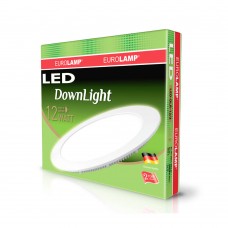 Встраиваемая LED-панель Eurolamp круглая 12W 3000K 220V (LED-DLR-12/3)