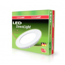 Встраиваемая LED-панель Eurolamp круглая 4W 3000K 220V (LED-DLR-4/3)