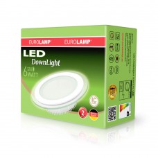 Встраиваемая LED-панель Eurolamp круглая 6W 4000K 220V (LED-DLR-6/4)