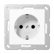 Розетка з заземленням Jung ECO profi (EP421WW). Колір: Білий