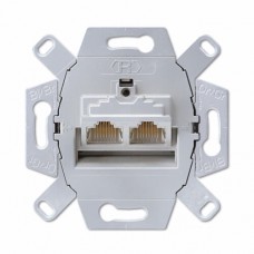 механізм подвійної телефонної розетки Jung ECO profi