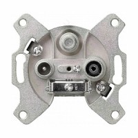 Механизм проходной TV+R+SAT розетки Jung ECO profi (S4110)