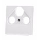 Накладка на TV+R+SAT-розетку Jung ECO profi. Колір: Білий