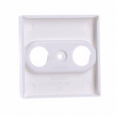 Накладка на TV+R-розетку Jung ECO profi. Колір: Білий