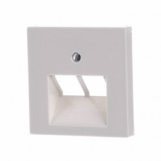 Накладка на двопортову інформаційну розетку Jung ECO profi. Колір: Слонова кістка