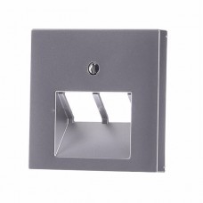 Накладка на двопортову інформаційну розетку Jung ECO profi Колір: Алюміній