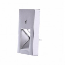 Накладка на двопортову інформаційну розетку Jung ECO profi Колір: Алюміній