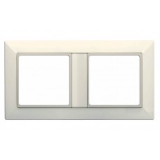 Рамка двомісна Jung ECO profi. Колір: Слонова кістка