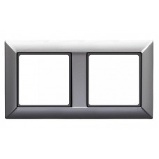 Рамка двомісна Jung ECO profi. Колір: Алюміній