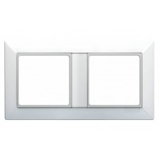Рамка двомісна Jung ECO profi. Колір: Білий